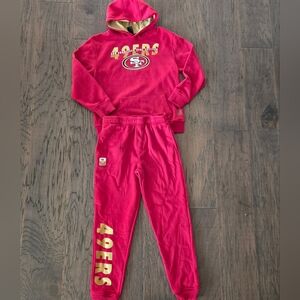 Kids Red 49ers Sweatsuit